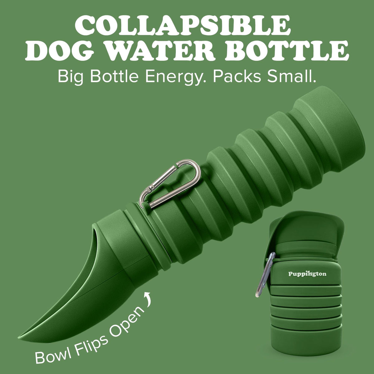 2-in-1 Collapsible Dog Water Bottle
