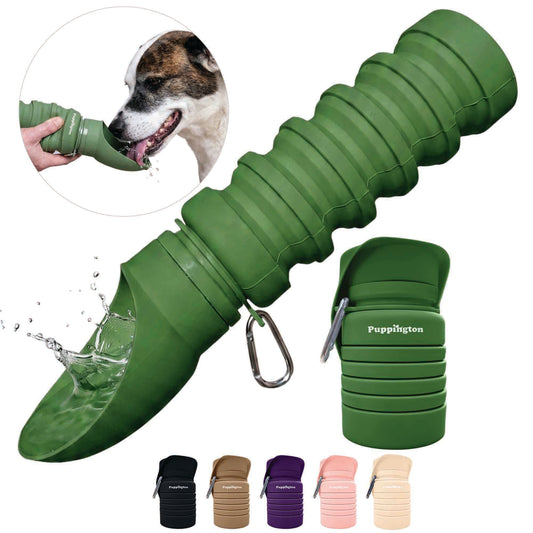 2-in-1 Collapsible Dog Water Bottle
