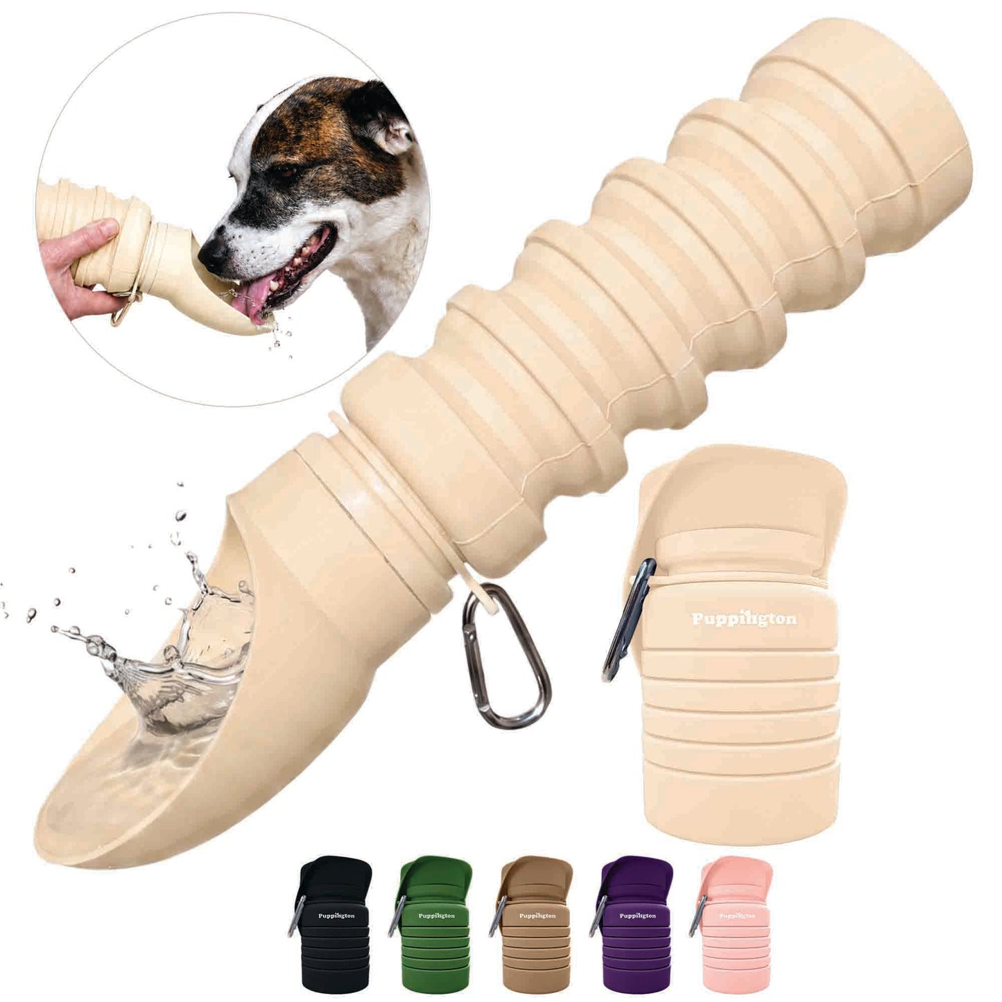 Faltbare Trinkflasche für Hunde