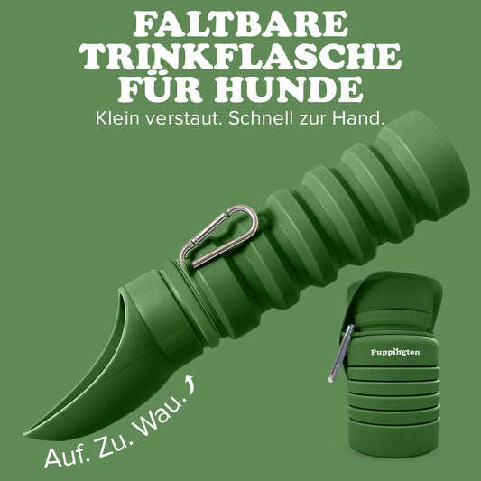 Faltbare Trinkflasche für Hunde