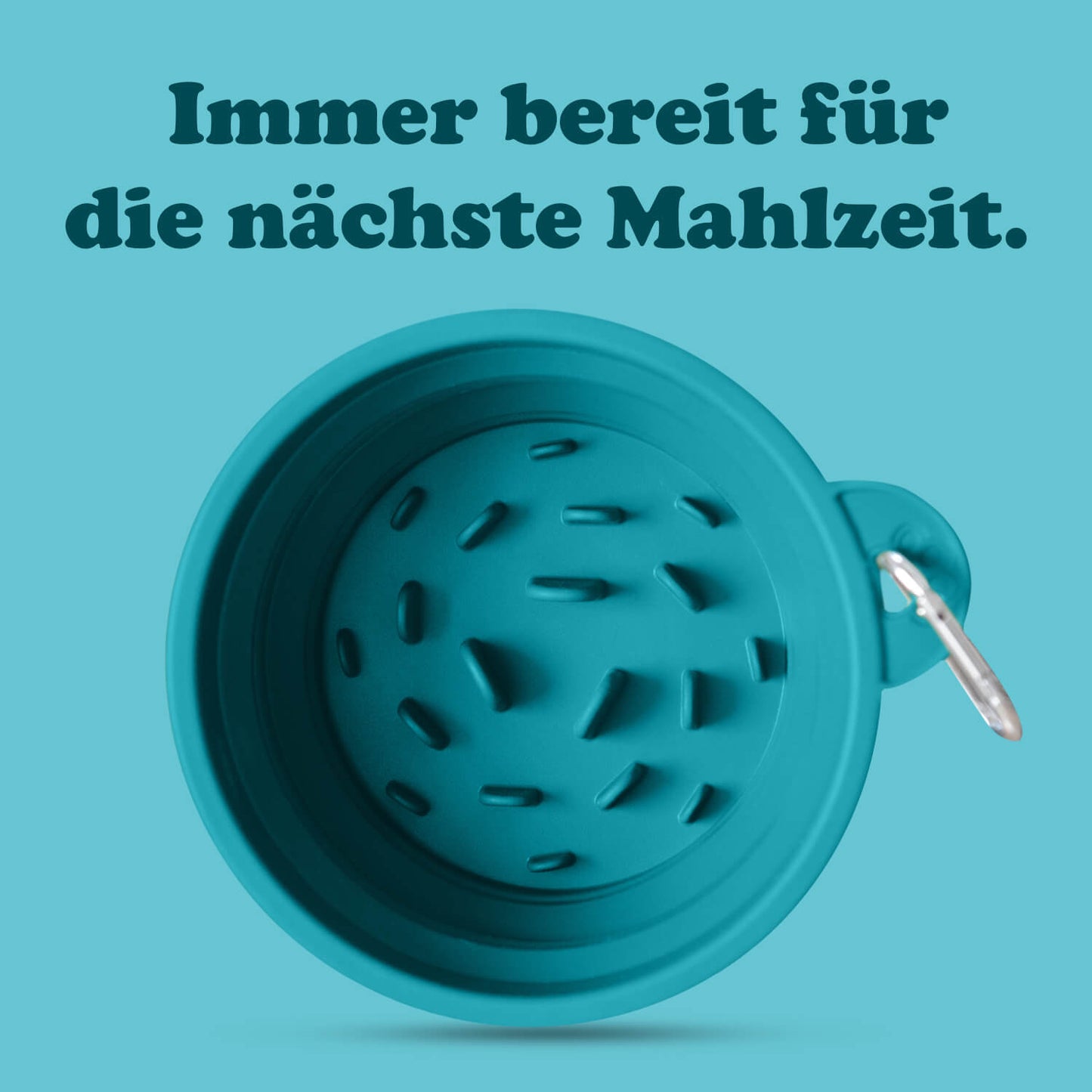 Schleckmatten-Reisenapf mit Slow-Feeding-Struktur 6-Pack