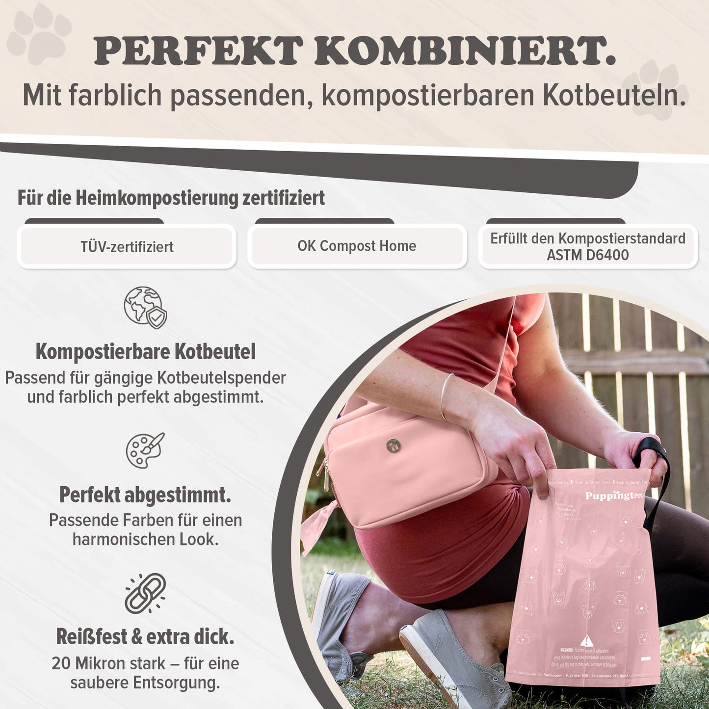 3-in-1 Gassitasche mit passendem Kotbeutelspender