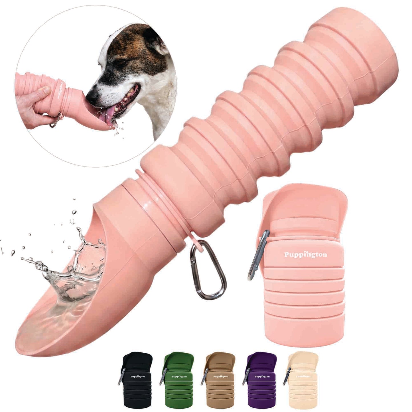 Faltbare Trinkflasche für Hunde