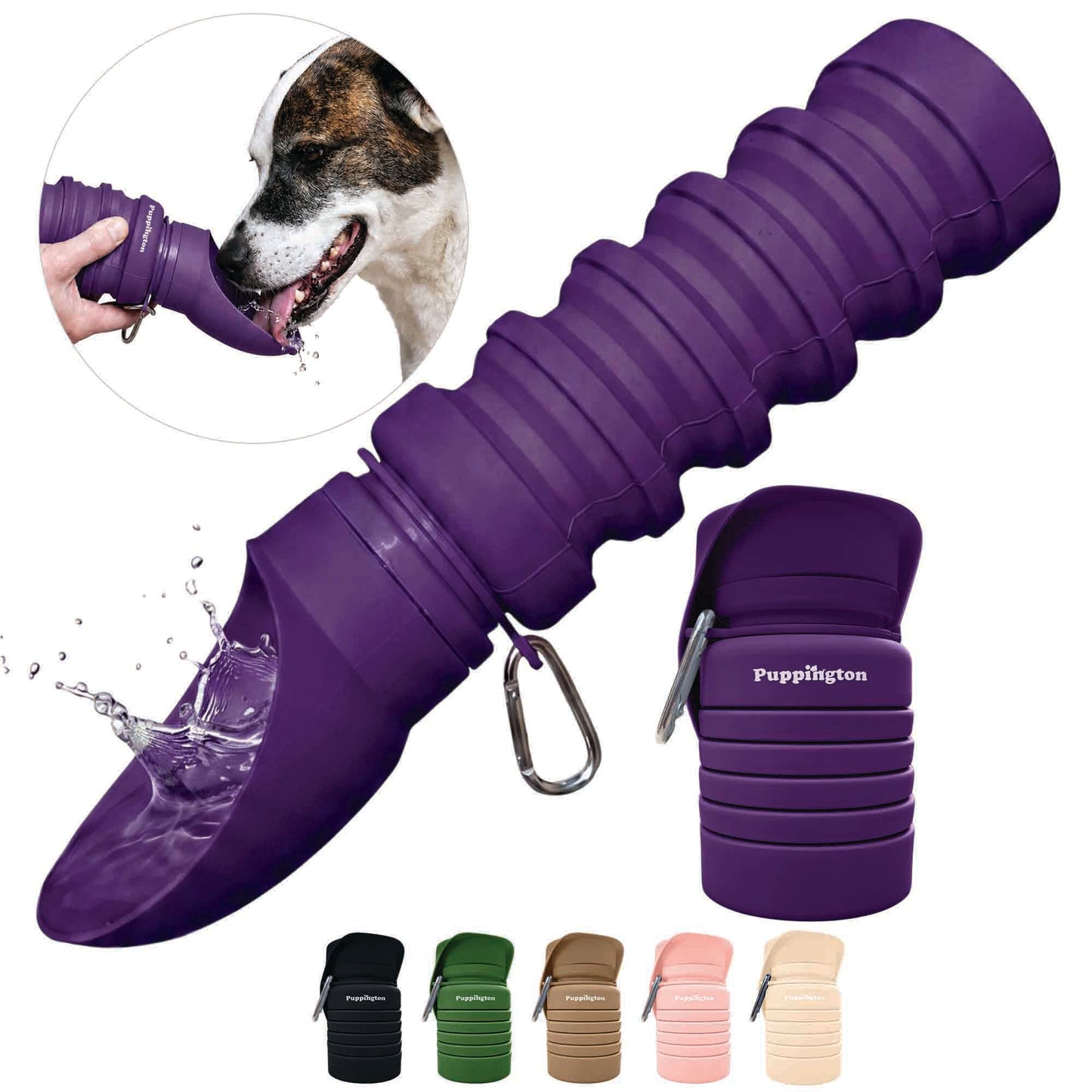 Faltbare Trinkflasche für Hunde